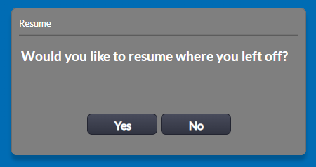 ProtectPlus - Training - Resume message