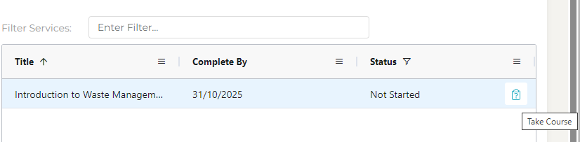 Learning - Take course