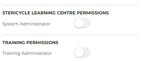 Learning Centre - Permissions